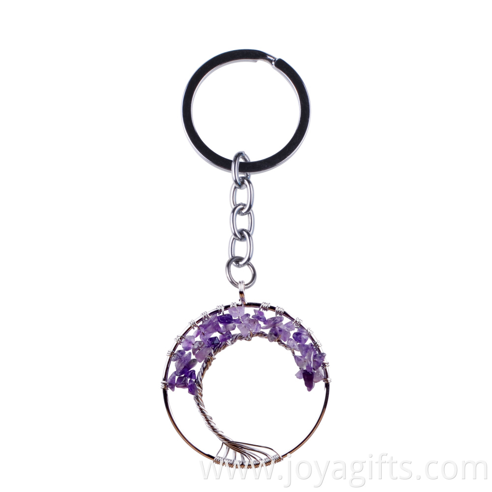 amethyst keychain